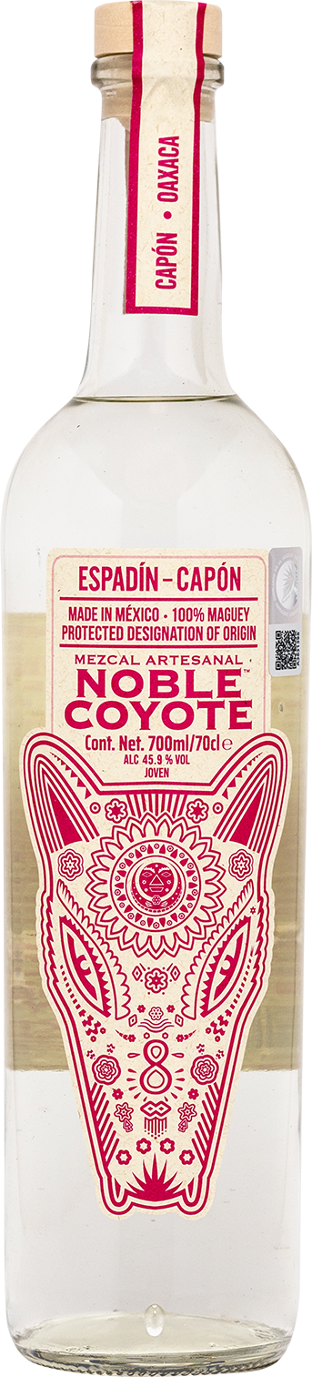 Noble Coyote Espadín Capón mezcal bottle