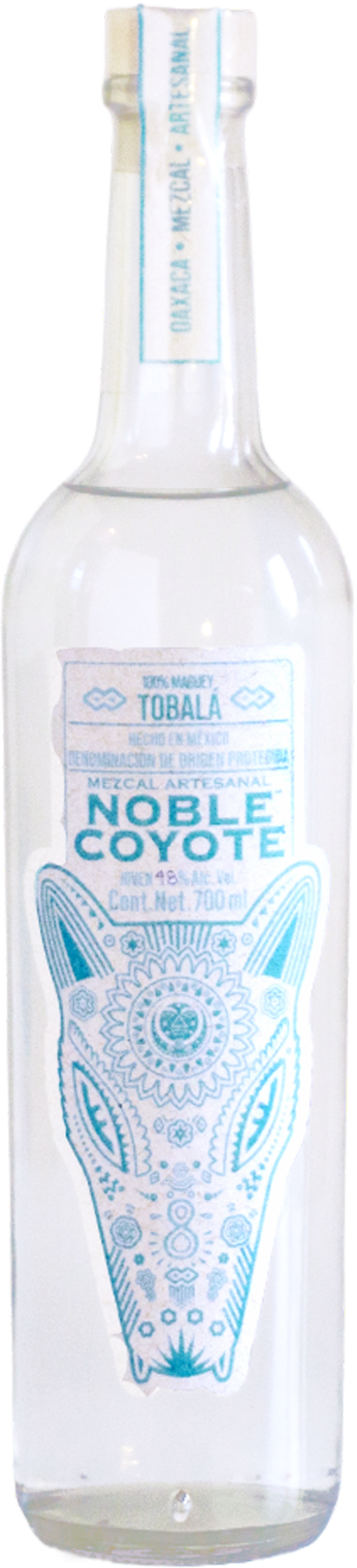 Noble Coyote Tobalá mezcal bottle