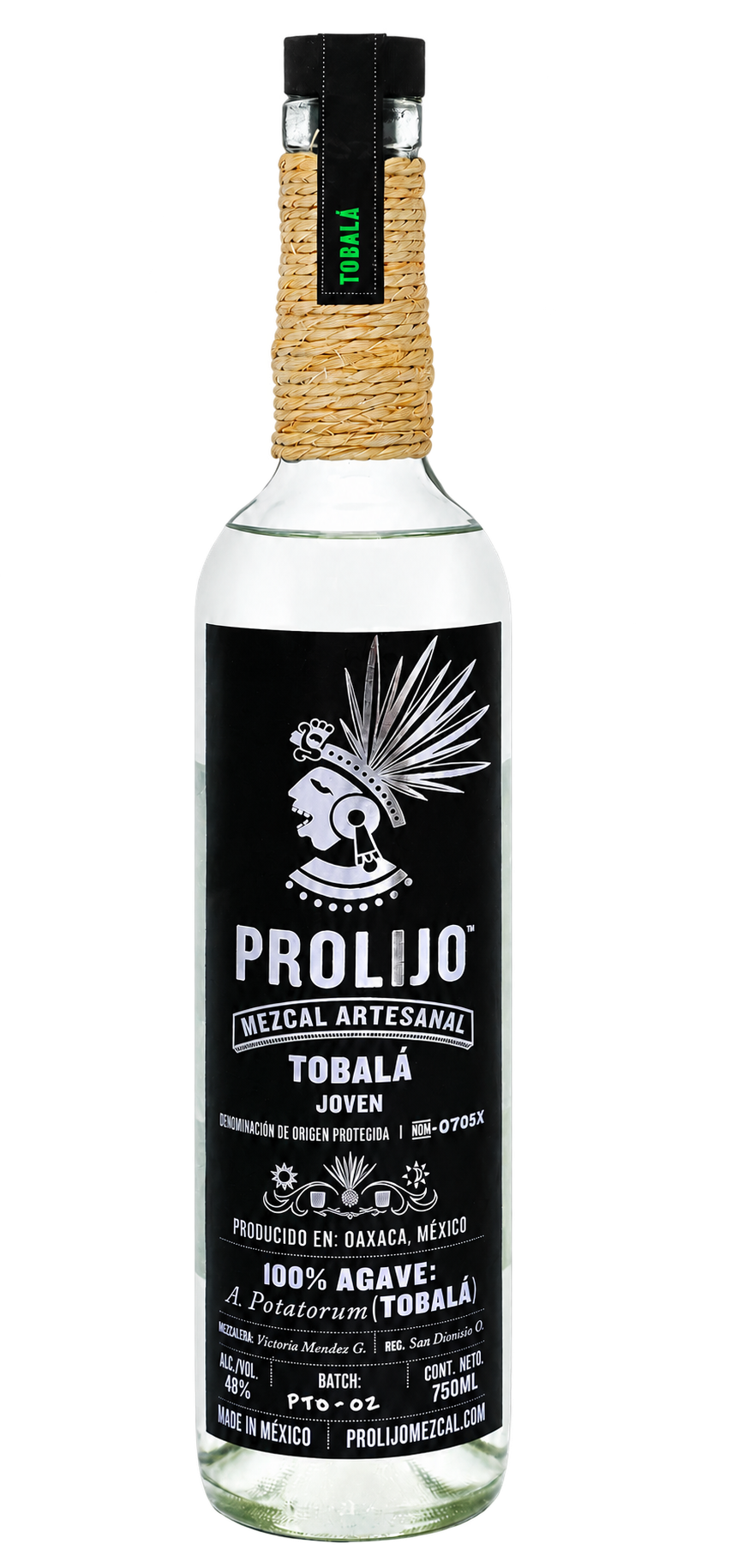 Prolijo Mezcal Artesanal Tobalá Joven bottle